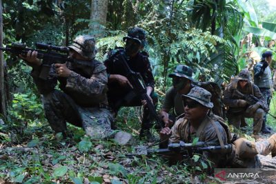 Korps Marinir lintas negara asah kemampuan tempur di darat lewat SGS