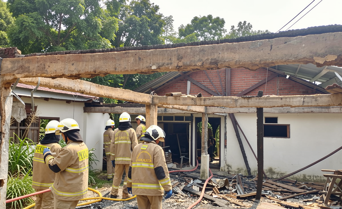 Kebakaran rumah di Rorotan Jakut diduga karena fenomena listrik